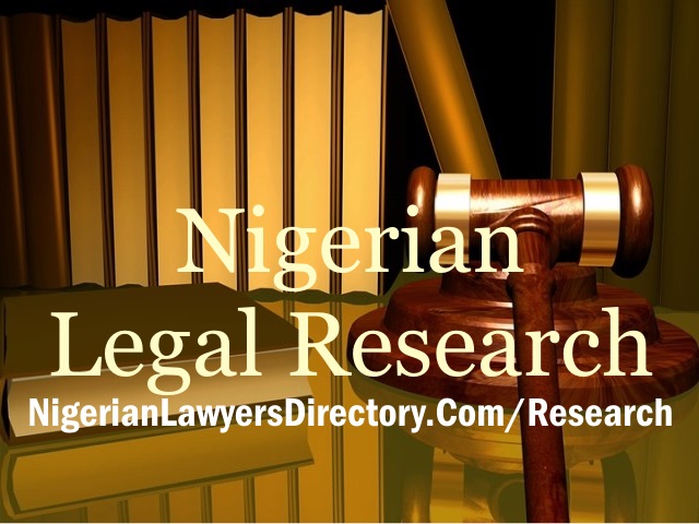 The Nigerian Legal Research Website